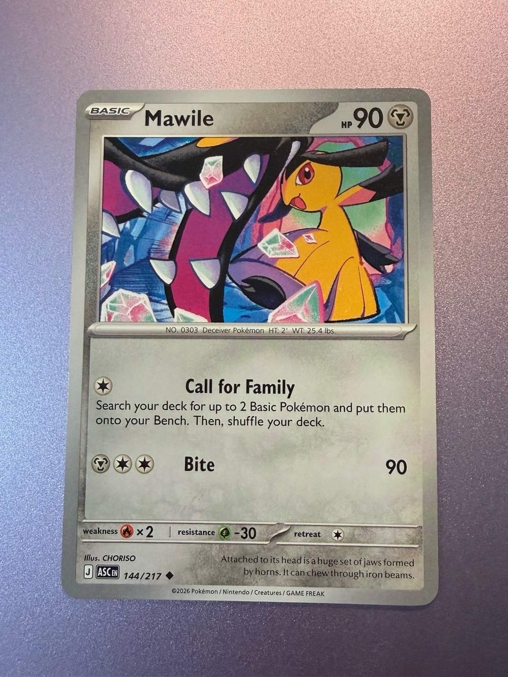 Pokemon TCG Mawile 144/217